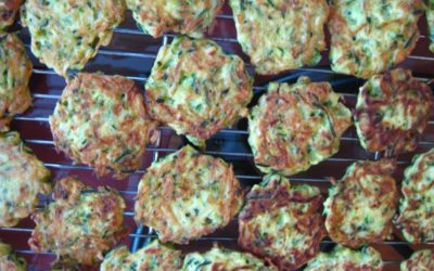 Zucchini carrot patties healthy vegetarian recipe