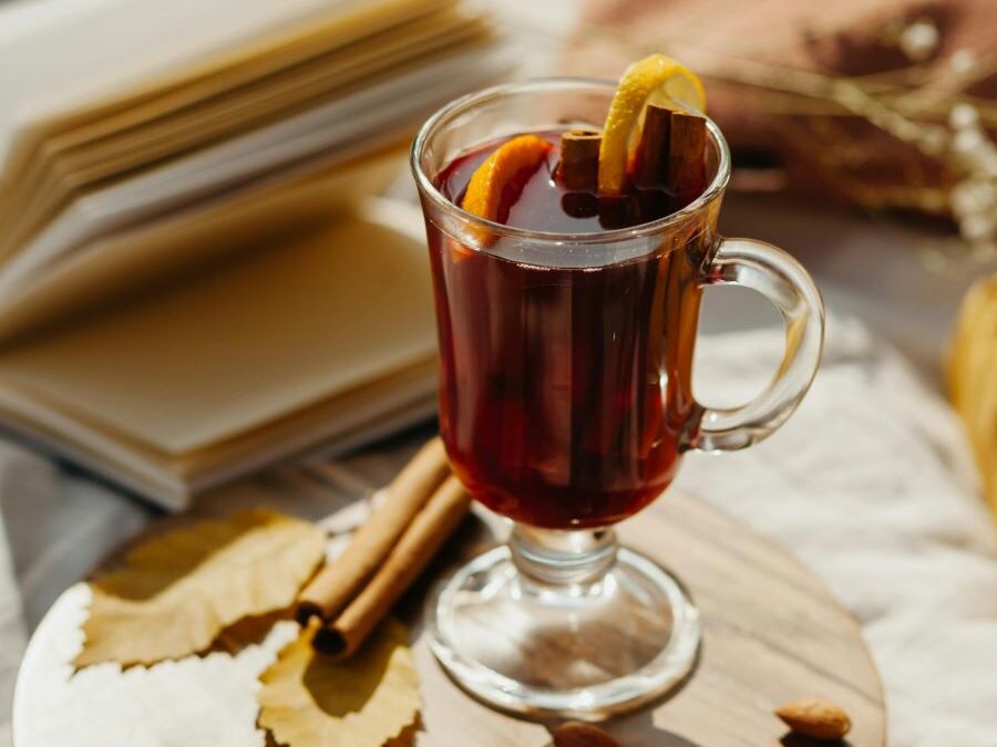 Holiday Recipe Mulled Wine with Chinese Herbs for Digestion