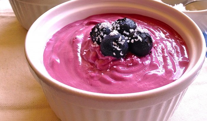 blueberry lavender pudding healthy recipe