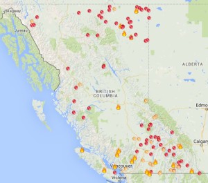 BC wildfires July 8,15