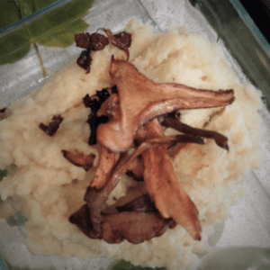 mashed sweet potato and sauteed mushroom healthy easy recipe nutrition vancouver